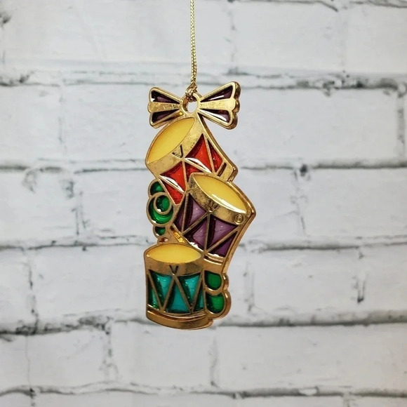 Russ Berrie & CO Holiday Highlights 1980s Vintage Ornament RUSS DRUMS HM21 - Picture 3 of 6